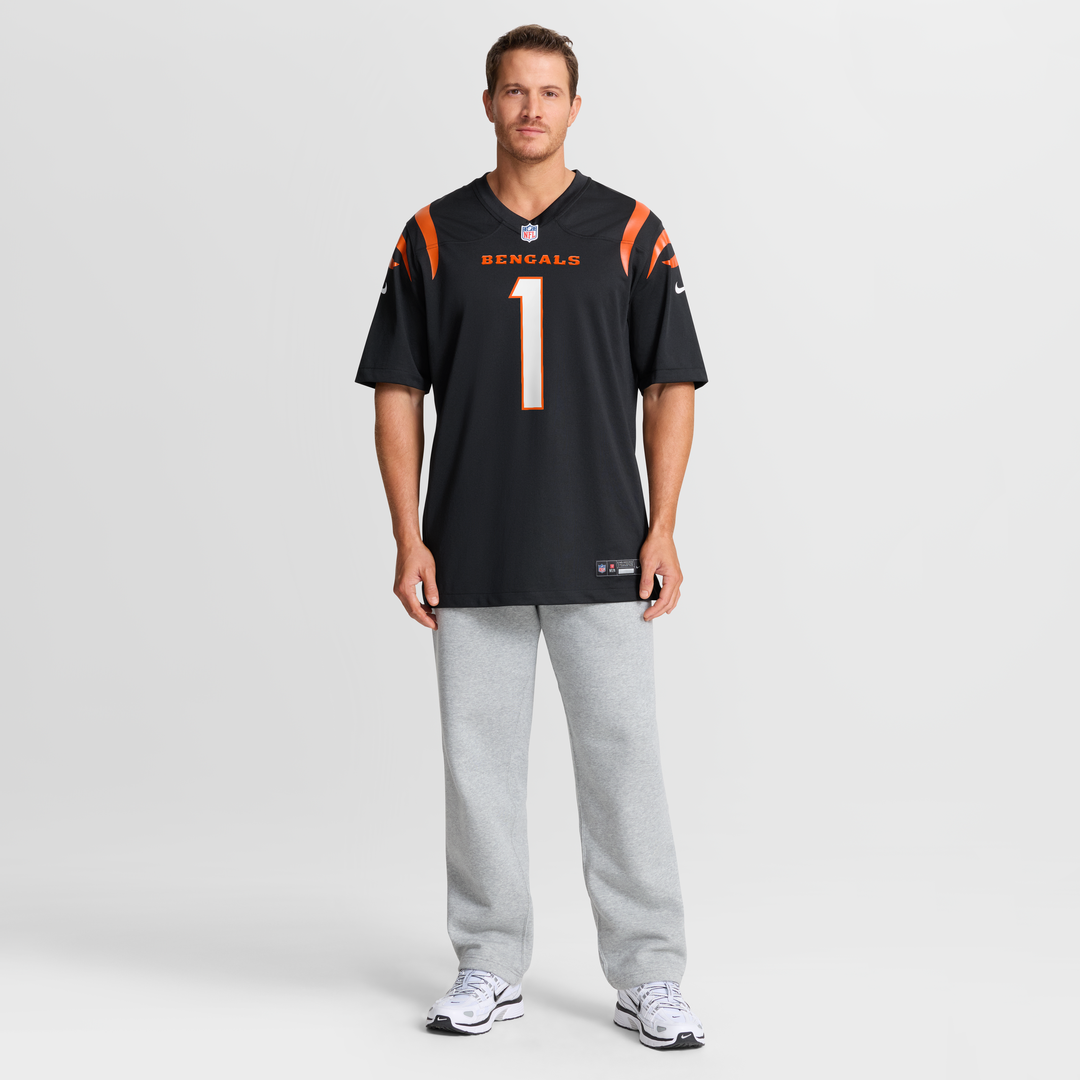 Cincinnati Bengals Number 1 Groom Nike Black Game Jersey
