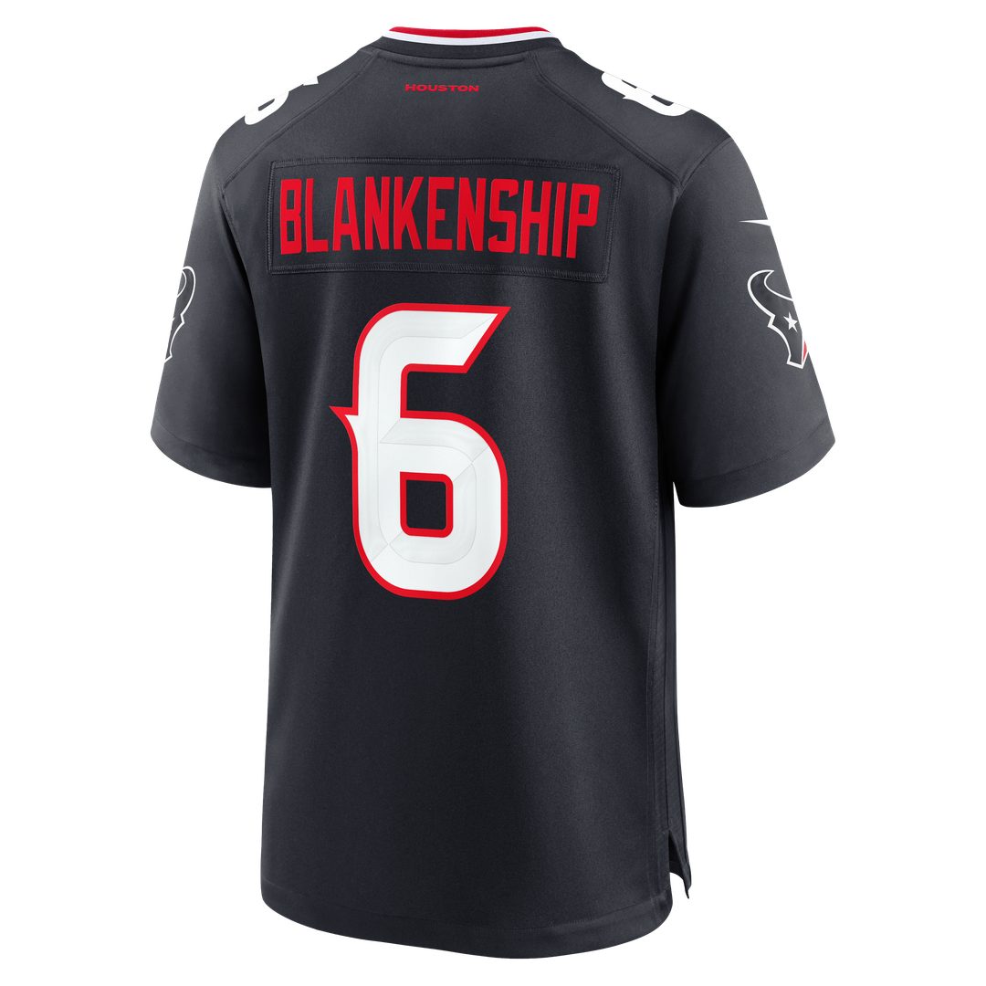 Houston Texans Reed Blankenship Nike Navy Team Game Jersey