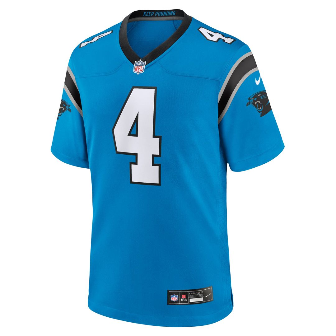 Carolina Panthers Tetairoa McMillan Nike Black Team Game Jersey