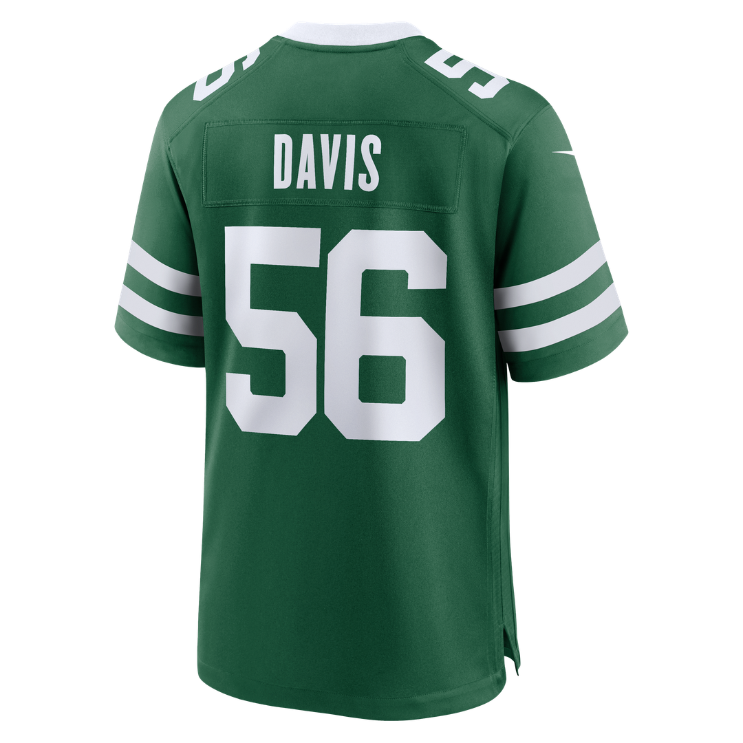 New York Jets Demario Davis Nike Legacy Green Team Game Jersey