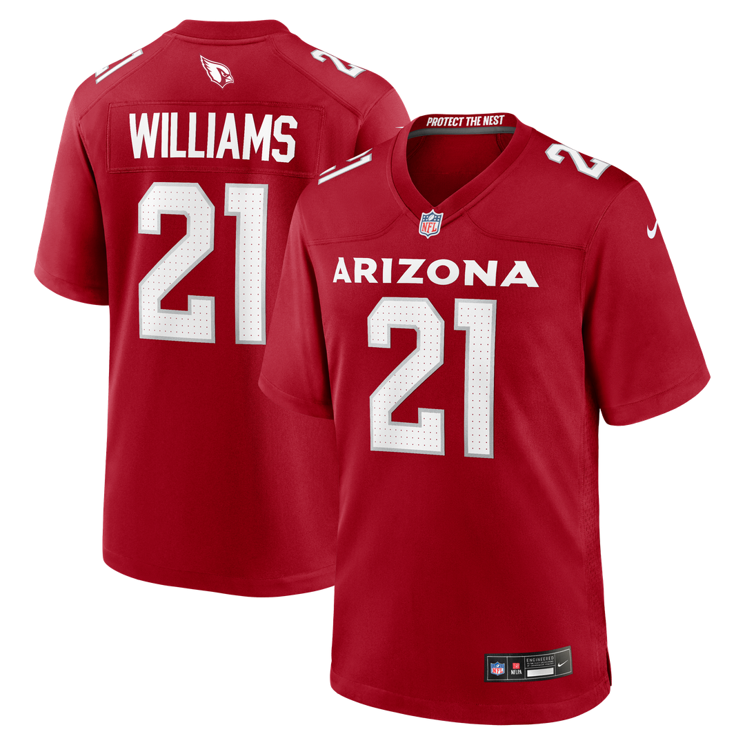 Arizona Cardinals Garrett Williams Nike Cardinal Game Jersey