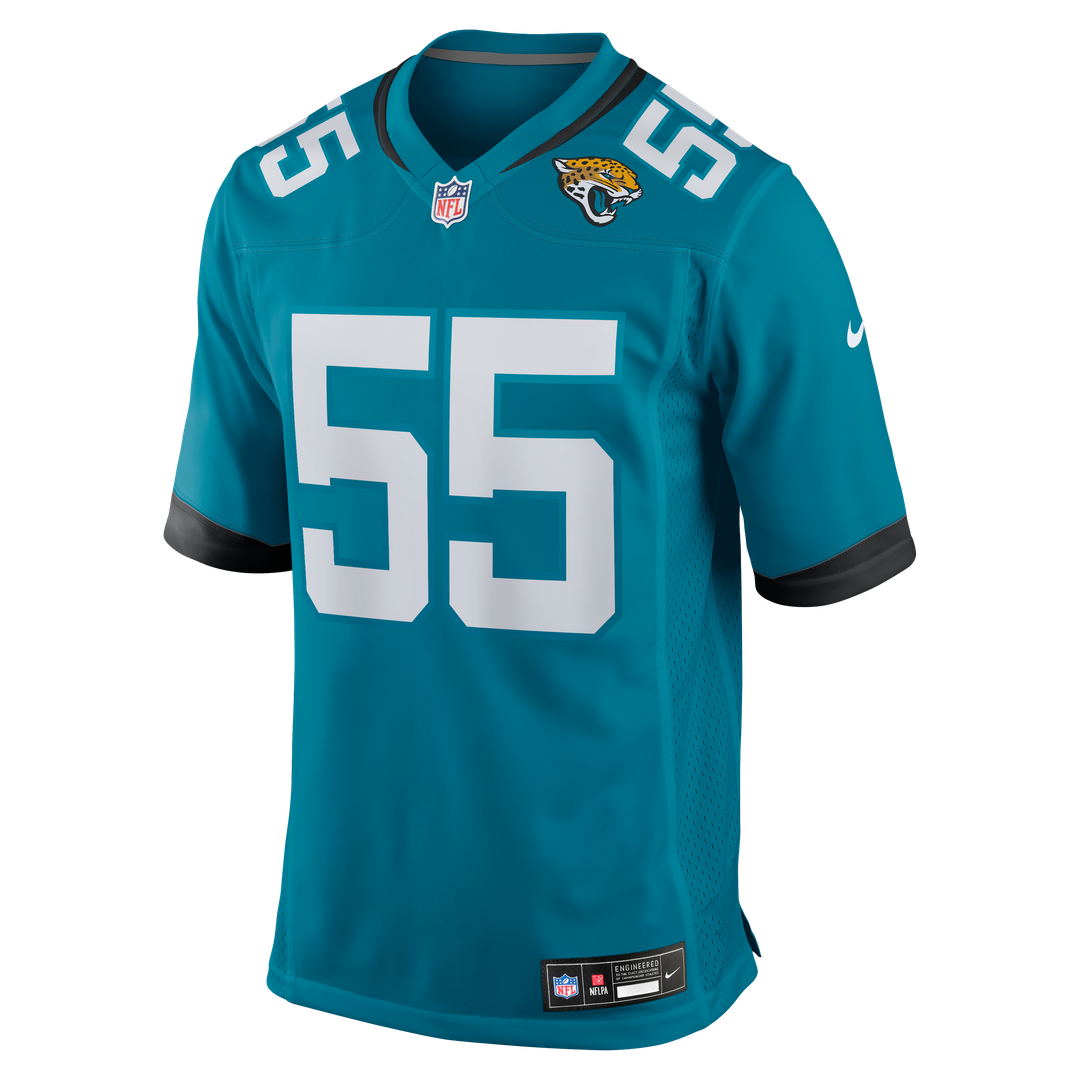Jacksonville Jaguars Dequan Jackson Nike Teal Game Jersey