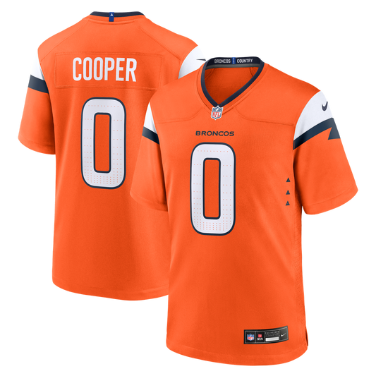 Denver Broncos Jonathon Cooper Nike Orange Team Game Jersey