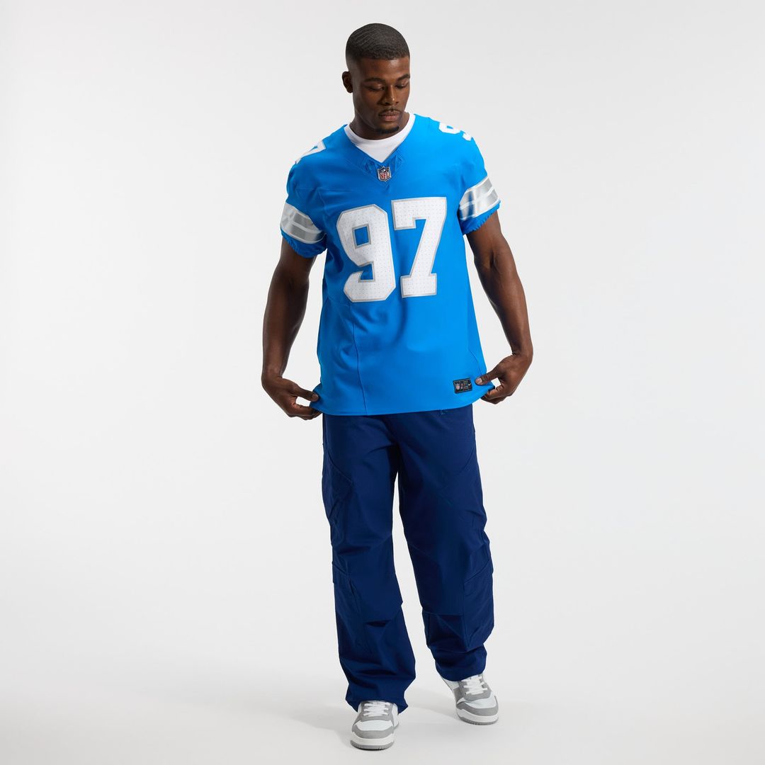 Detroit Lions Aidan Hutchinson Nike Blue Alternate Vapor F.U.S.E. Elite Jersey