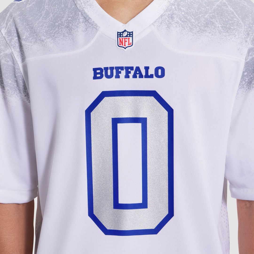 Buffalo Bills Keon Coleman Nike White Rivalries Collection Game Jersey