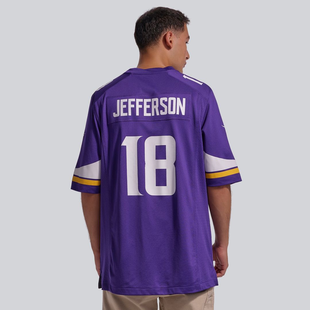 Minnesota Vikings Justin Jefferson Nike White Game Player Jersey