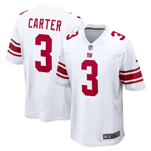 New York Giants Abdul Carter Nike White Game Jersey