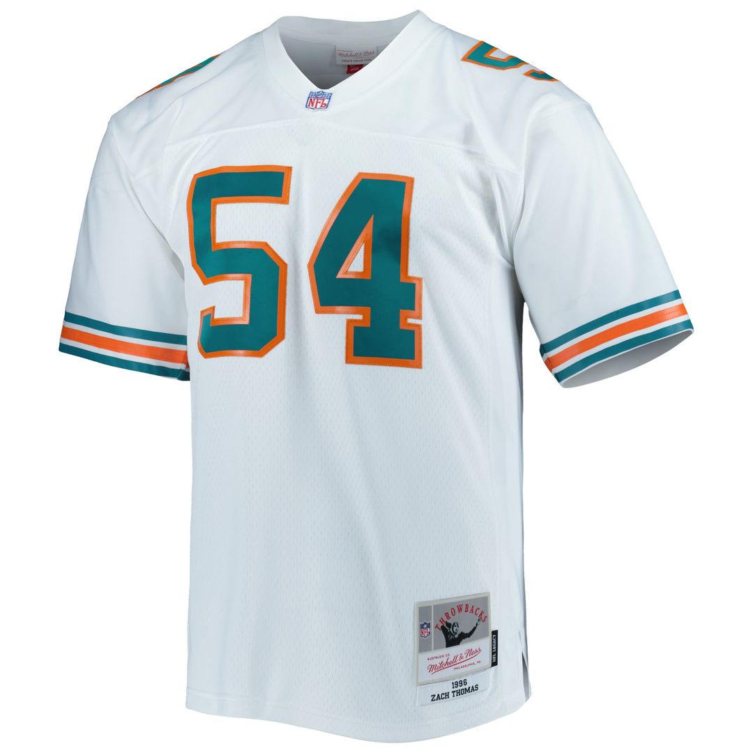Miami Dolphins Zach Thomas Mitchell & Ness Aqua Legacy Replica Jersey