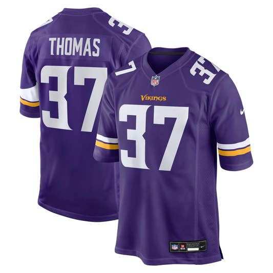 Minnesota Vikings Tavierre Thomas Nike Purple Team Game Jersey