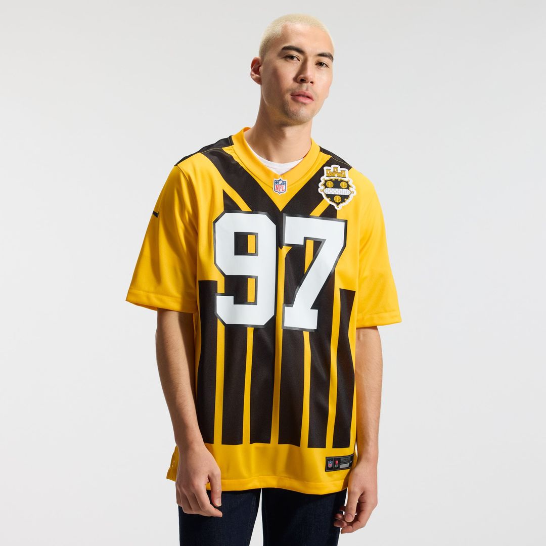 Pittsburgh Steelers Cameron Heyward Nike Gold Alternate 1933 Throwback Game Jersey