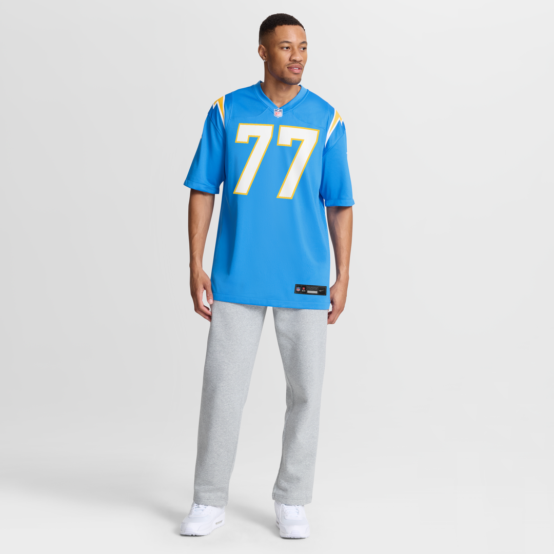 Los Angeles Chargers Travis Burke Nike Powder Blue Team Game Jersey