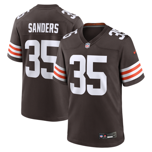 Cleveland Browns Raheim Sanders Nike Brown Team Game Jersey