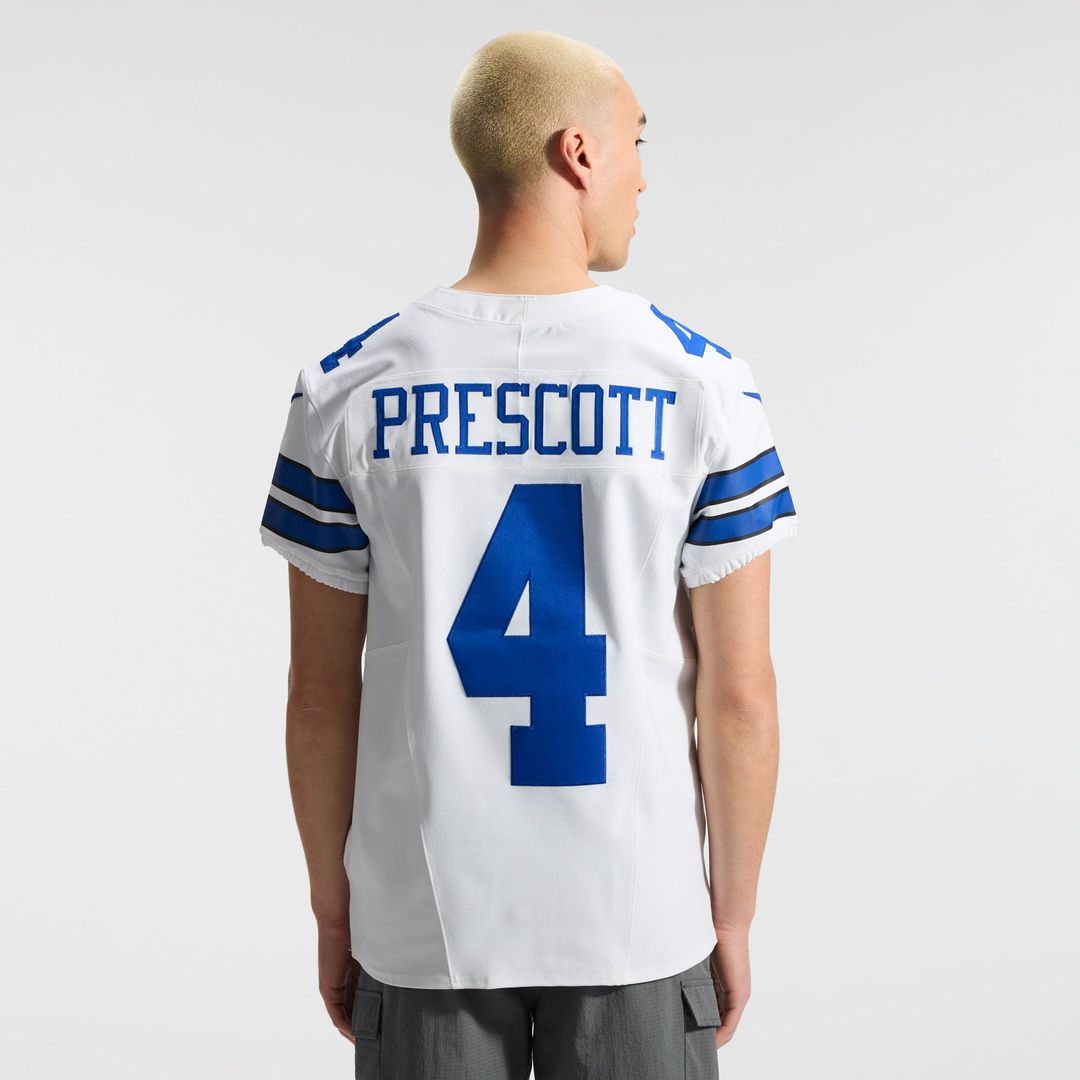 Dallas Cowboys Dak Prescott Nike White Vapor F.U.S.E. Elite Jersey