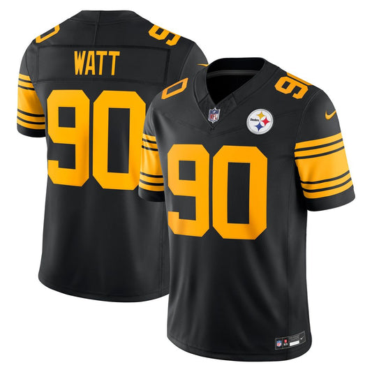 Pittsburgh Steelers T.J. Watt Nike Black Alternate Vapor F.U.S.E. Stitched Limited Jersey
