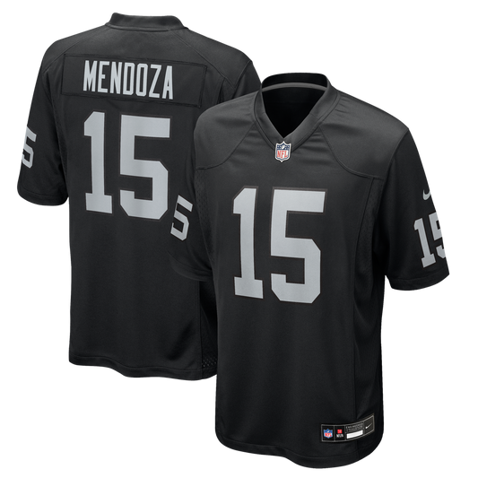 Las Vegas Raiders Fernando Mendoza Nike Black Team Game Jersey