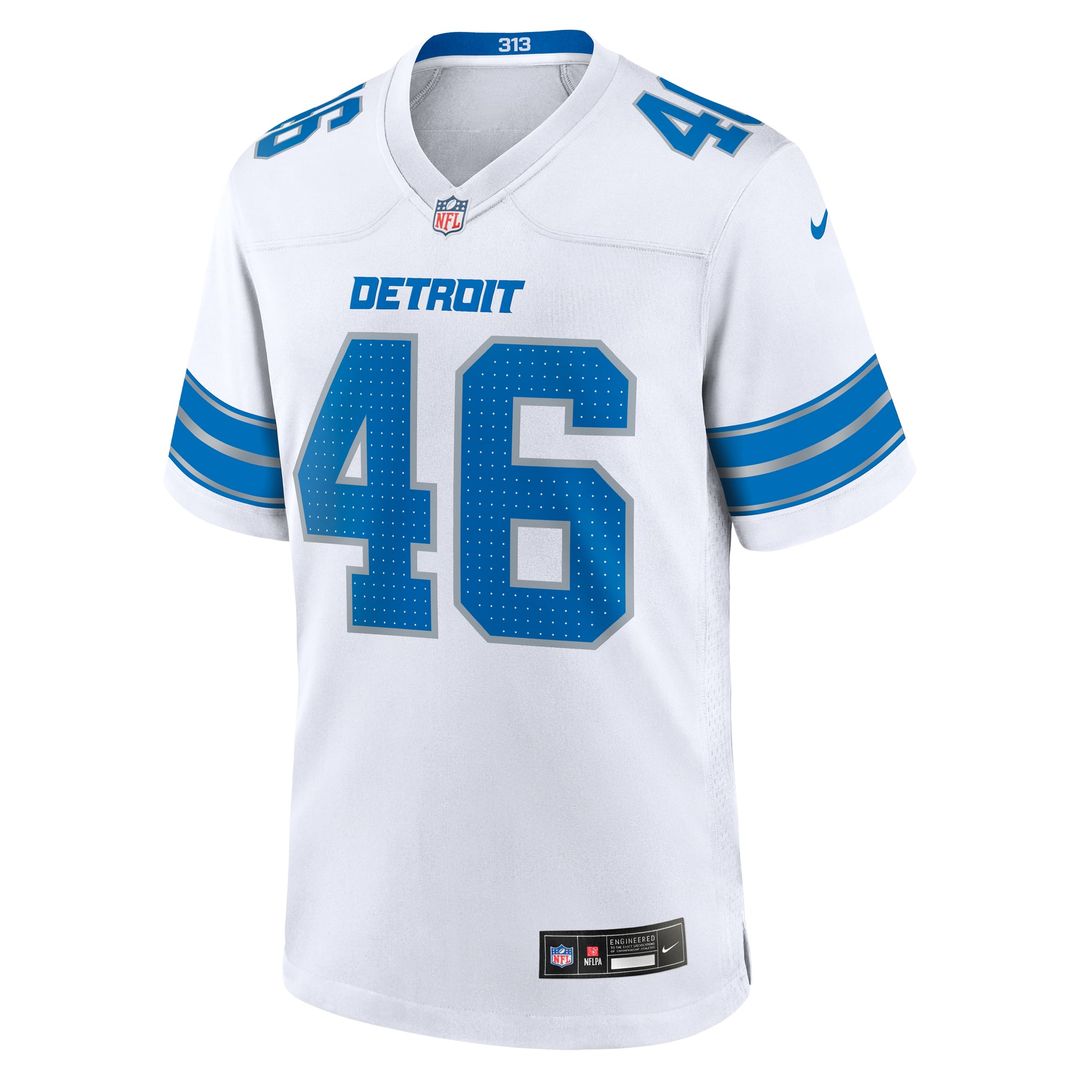 Detroit Lions Jack Campbell Nike Blue Game Jersey