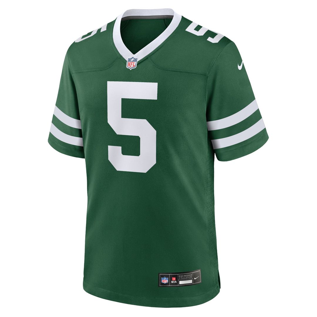 New York Jets Garrett Wilson Nike Legacy White Game Jersey