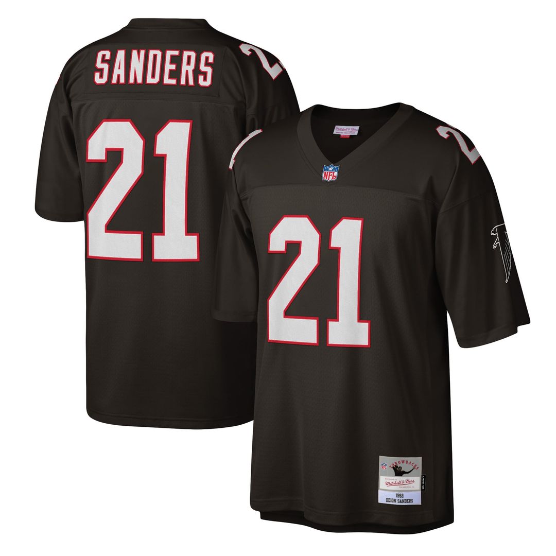 Atlanta Falcons Deion Sanders Mitchell & Ness Red Legacy Replica Jersey