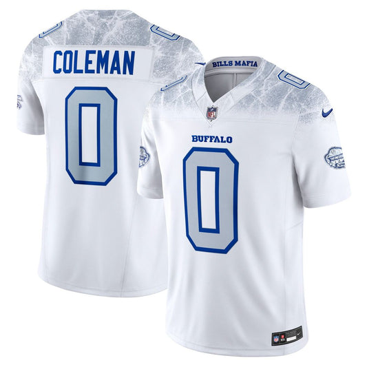 Buffalo Bills Keon Coleman Nike White Rivalries Collection Stitched Limited Jersey
