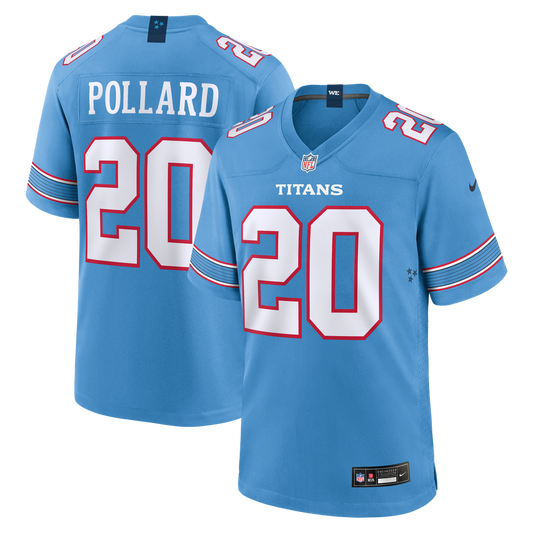 Tennessee Titans Tony Pollard Nike Light Blue Game Jersey