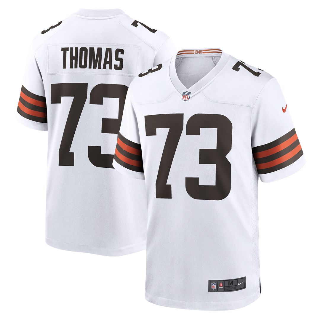 Cleveland Browns Joe Thomas Nike White Retired Game Player Jersey