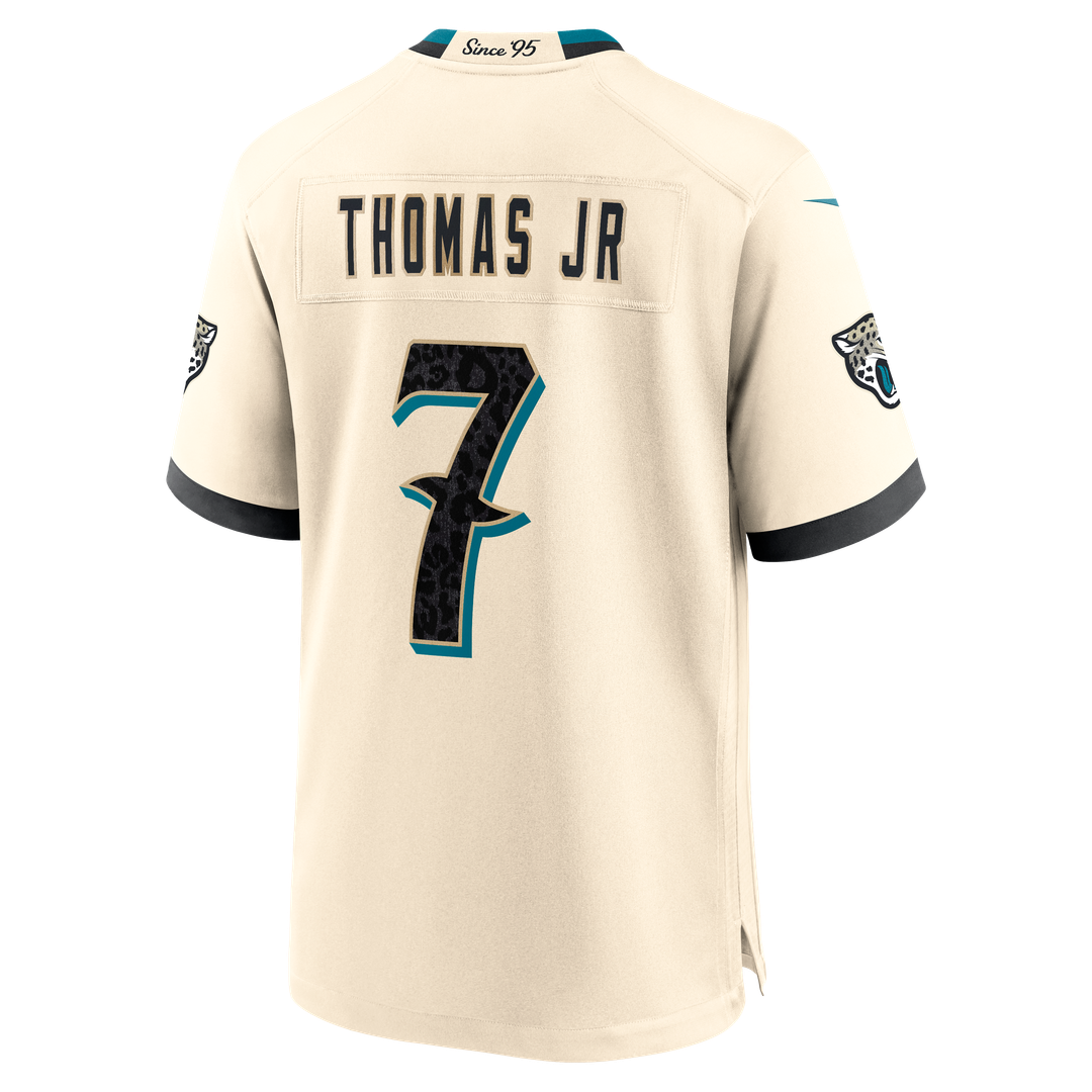 Jacksonville Jaguars Brian Thomas Jr. Nike Natural 2026 Rivalries Collection Game Jersey