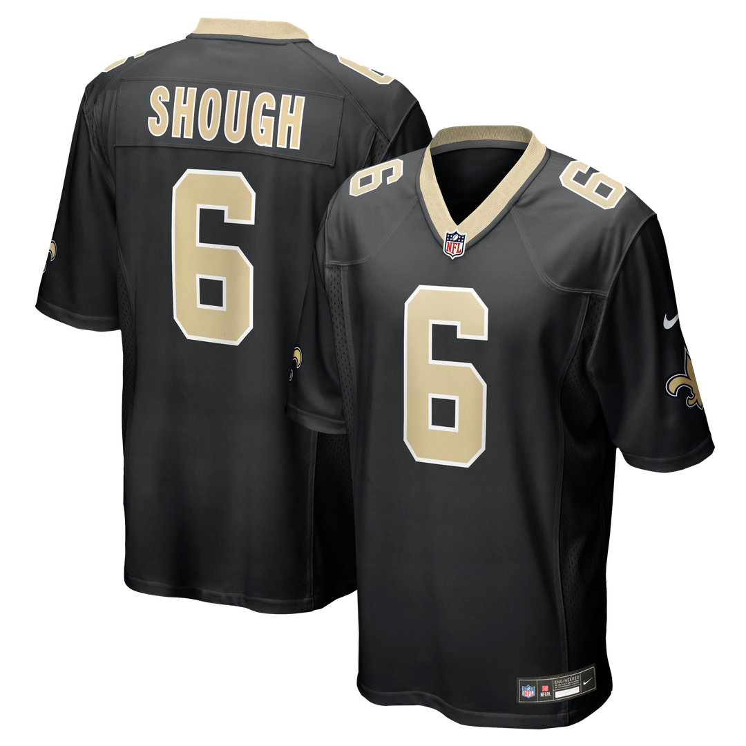 New Orleans Saints Tyler Shough Nike Black Game Jersey