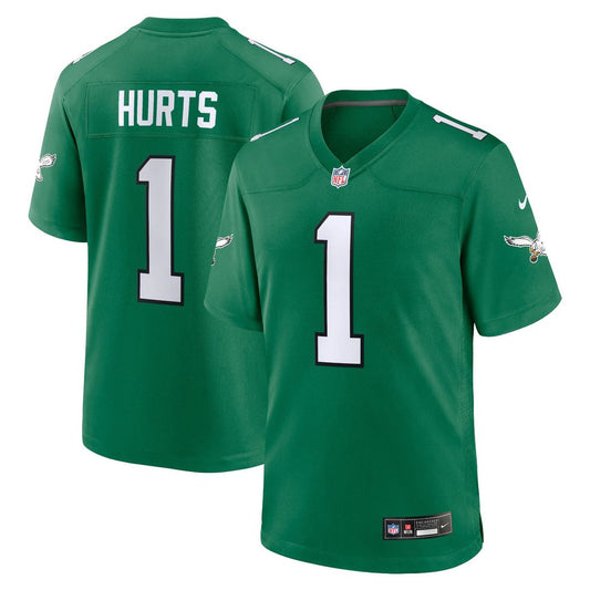Philadelphia Eagles Jalen Hurts Nike Kelly Green Alternate Game Player Jersey