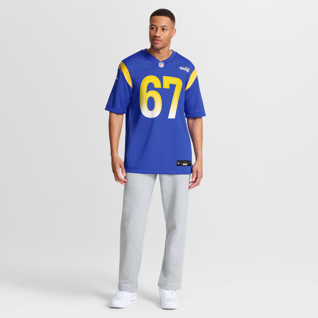 Los Angeles Rams Justin Dedich Nike Royal Game Jersey