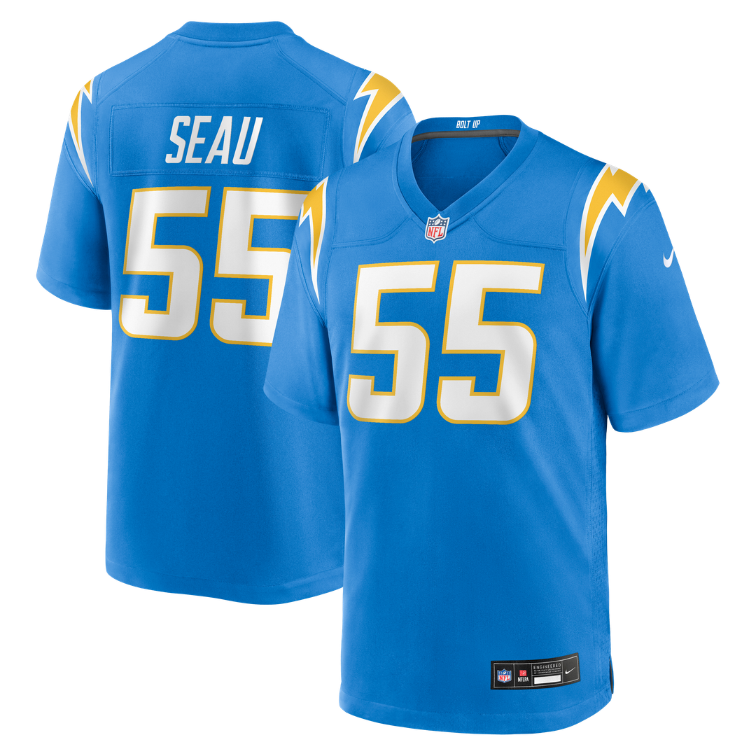 Los Angeles Chargers Junior Seau Nike Powder Blue Game Retired Player Jersey