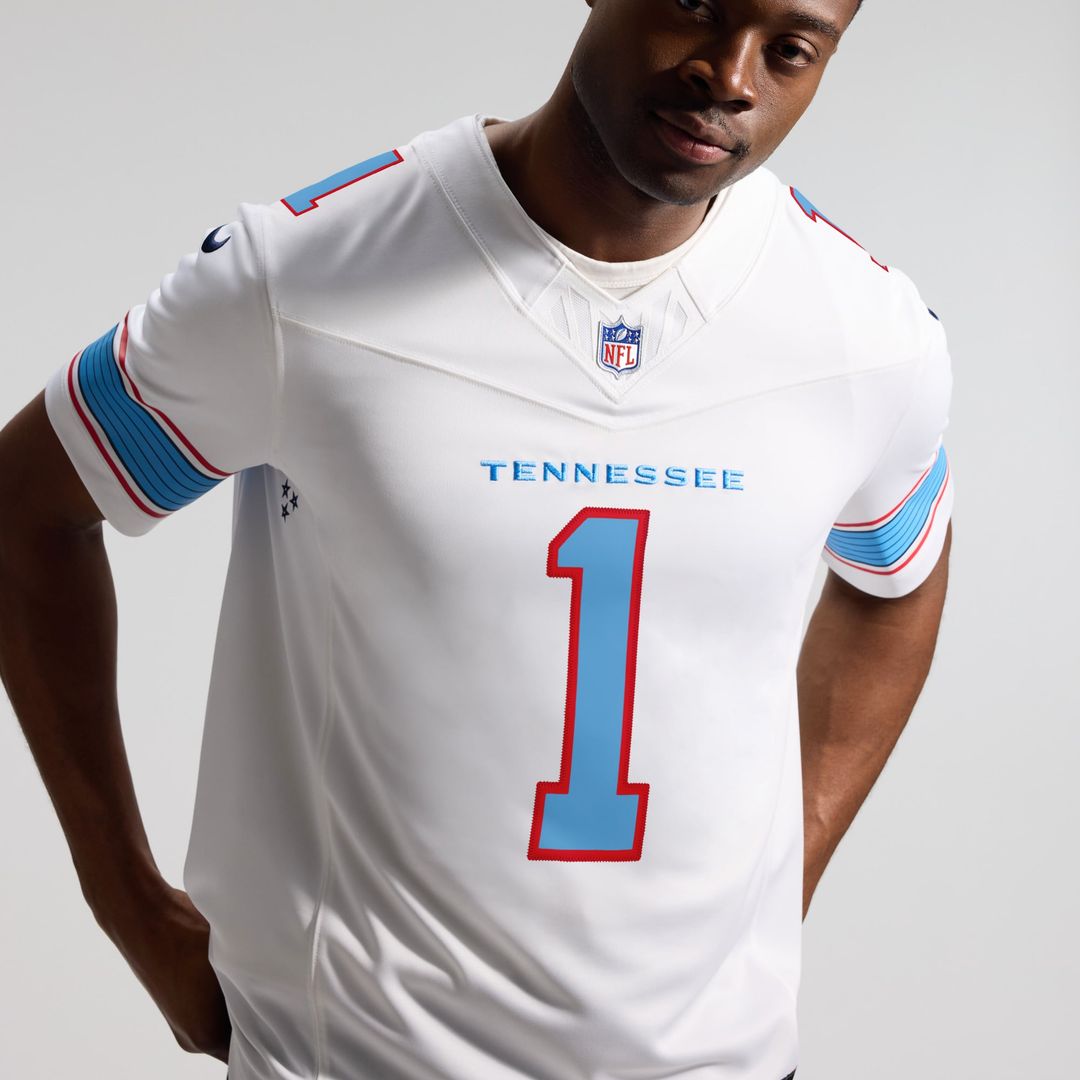 Tennessee Titans Cameron Ward Nike Light Blue Team Vapor F.U.S.E. Stitched Limited Jersey