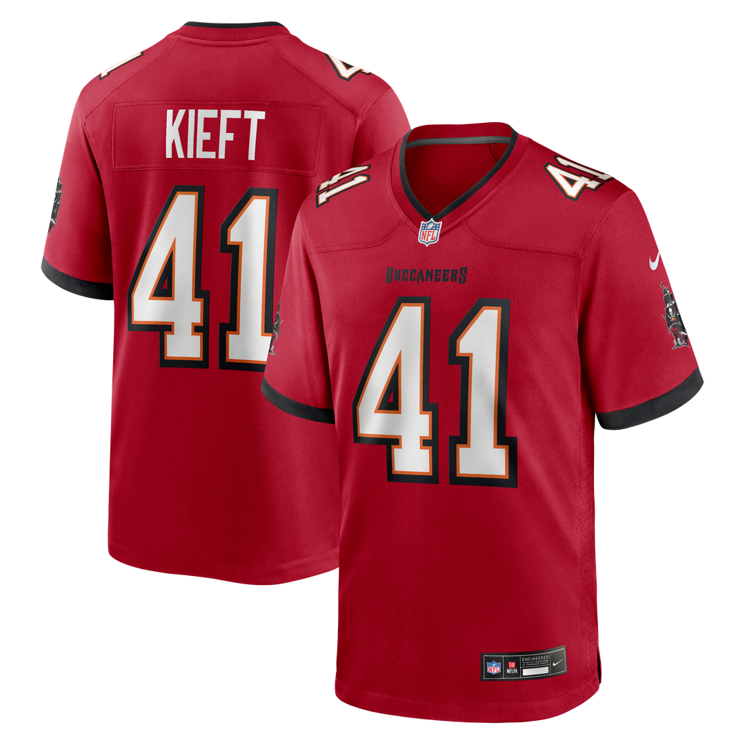 Tampa Bay Buccaneers Ko Kieft Nike Red Game Player Jersey