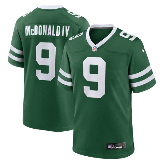 New York Jets Will McDonald IV Nike Legacy Green Team Game Jersey
