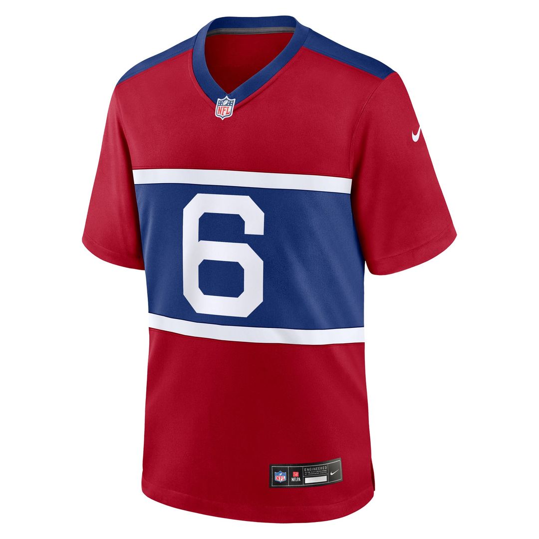 New York Giants Jaxson Dart Nike Royal Team Game Jersey