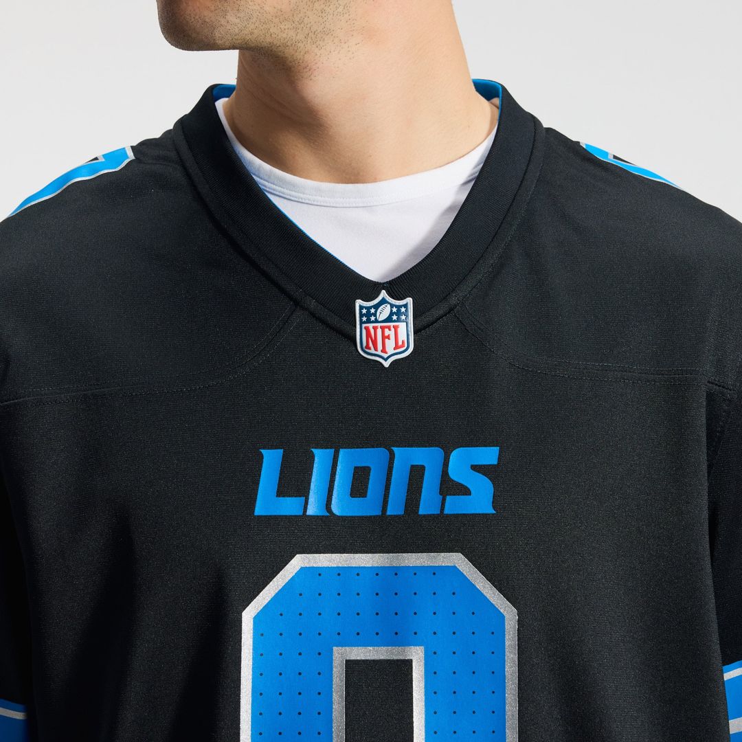 Detroit Lions Jahmyr Gibbs Nike Blue Game Player Jersey