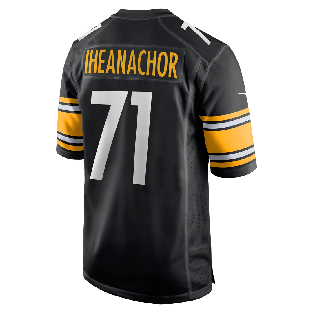 Pittsburgh Steelers Max Iheanachor Nike Black Team Game Jersey