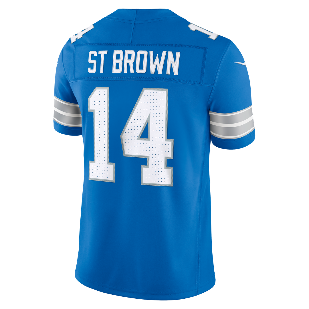 Detroit Lions Amon-Ra St. Brown Nike Black Alternate Vapor F.U.S.E. Stitched Limited Jersey