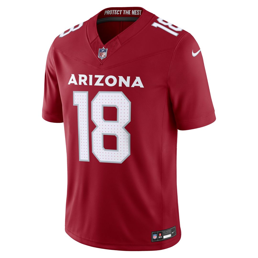 Arizona Cardinals Marvin Harrison Jr. Nike White Vapor F.U.S.E. Stitched Limited Jersey