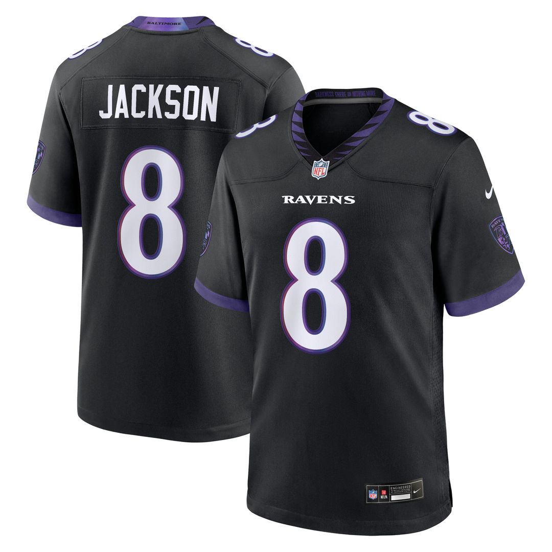 Baltimore Ravens Lamar Jackson Nike White Game Jersey