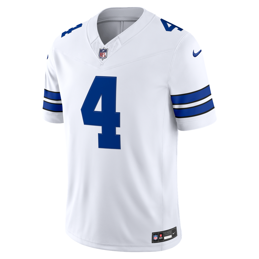 Dallas Cowboys Dak Prescott Nike White Vapor F.U.S.E. Stitched Limited Jersey