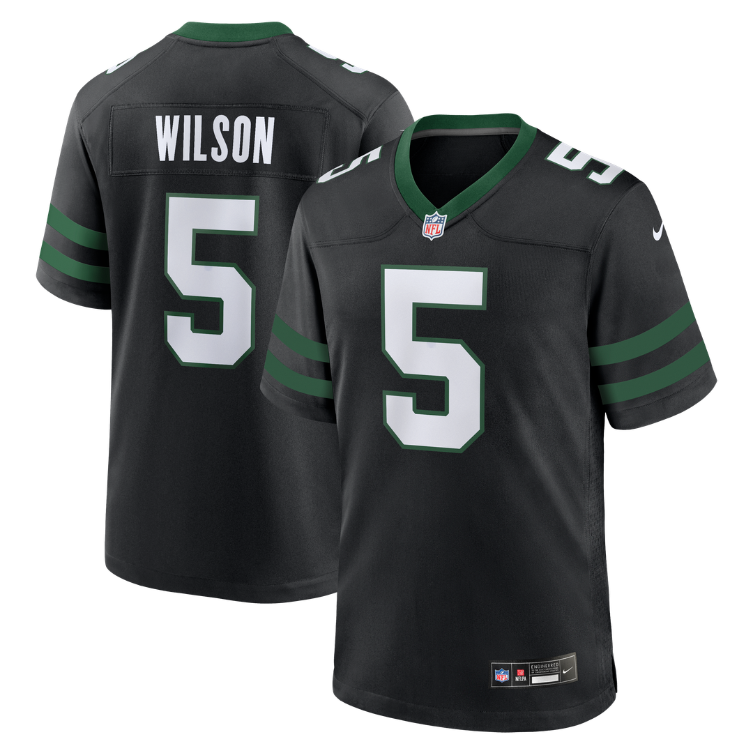 New York Jets Garrett Wilson Nike Legacy White Game Jersey