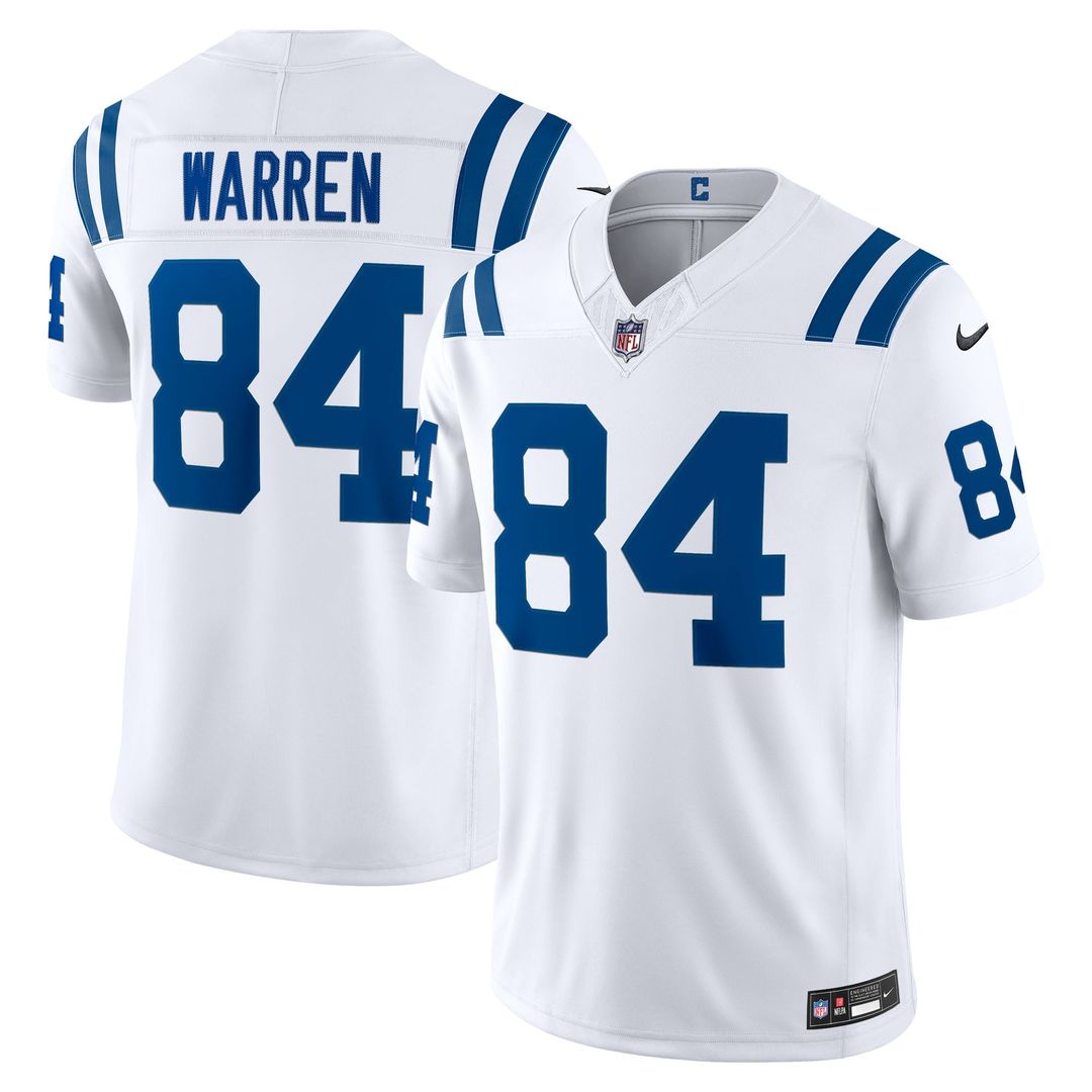 Indianapolis Colts Tyler Warren Nike White Vapor F.U.S.E. Stitched Limited Jersey