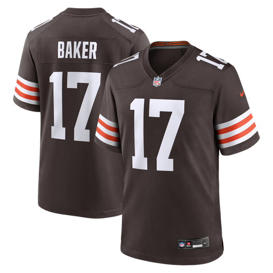 Cleveland Browns Jerome Baker Nike Brown Team Game Jersey