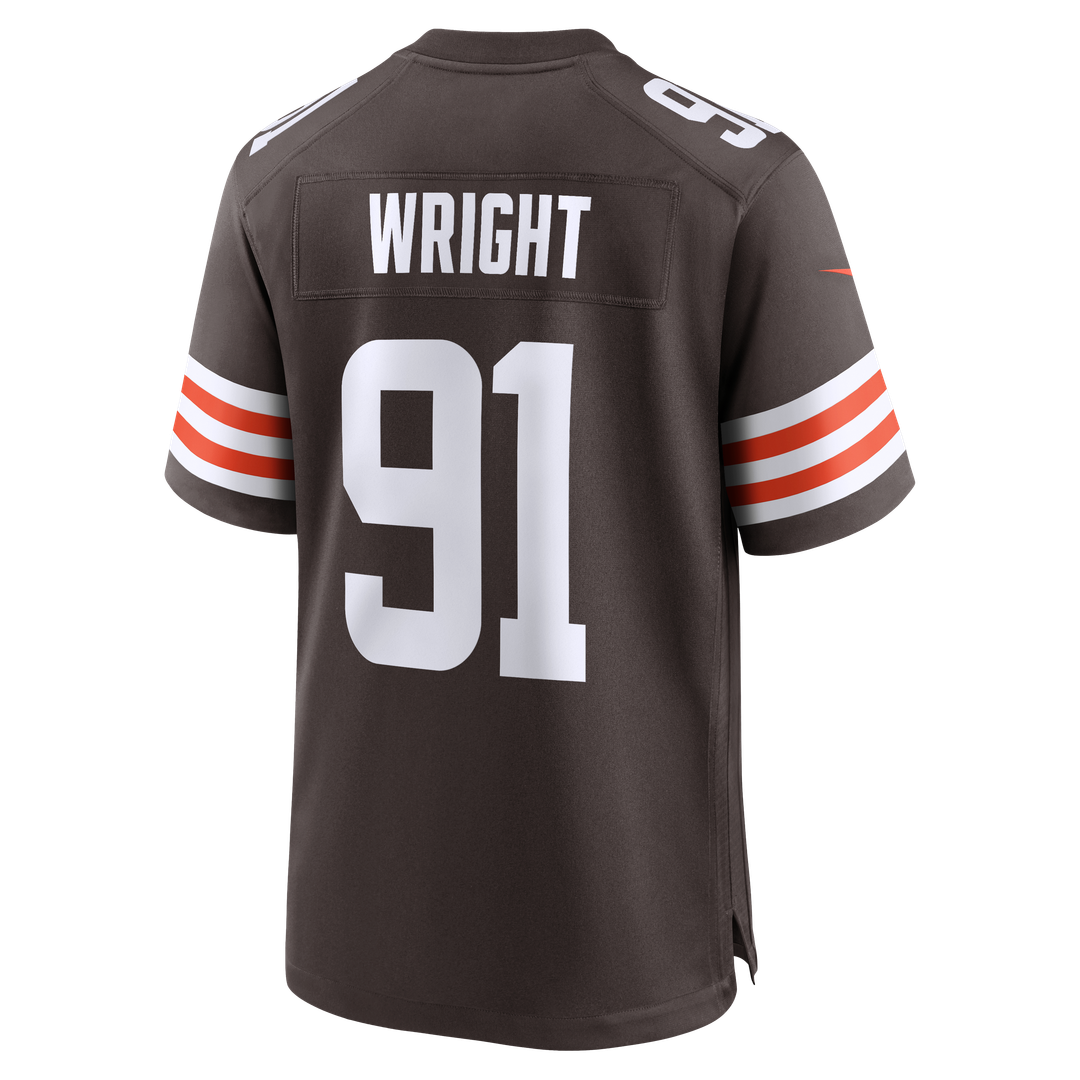 Cleveland Browns Alex Wright Nike Brown Team Game Jersey