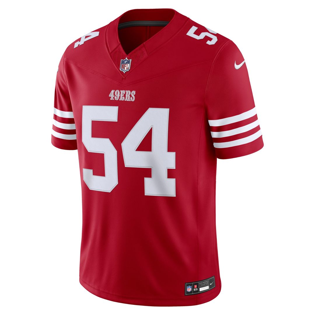 San Francisco 49ers Fred Warner Nike White Alternate Vapor F.U.S.E. Stitched Limited Jersey