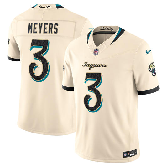 Jacksonville Jaguars Jakobi Meyers Nike Natural 2026 Rivalries Collection Stitched Limited Jersey