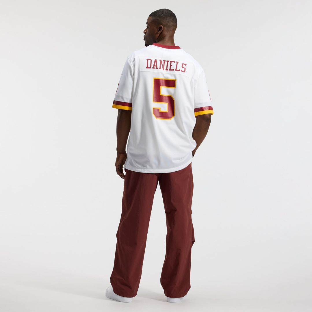 Hail Raiser Washington Commanders Jayden Daniels Nike Black Alternate Game Jersey