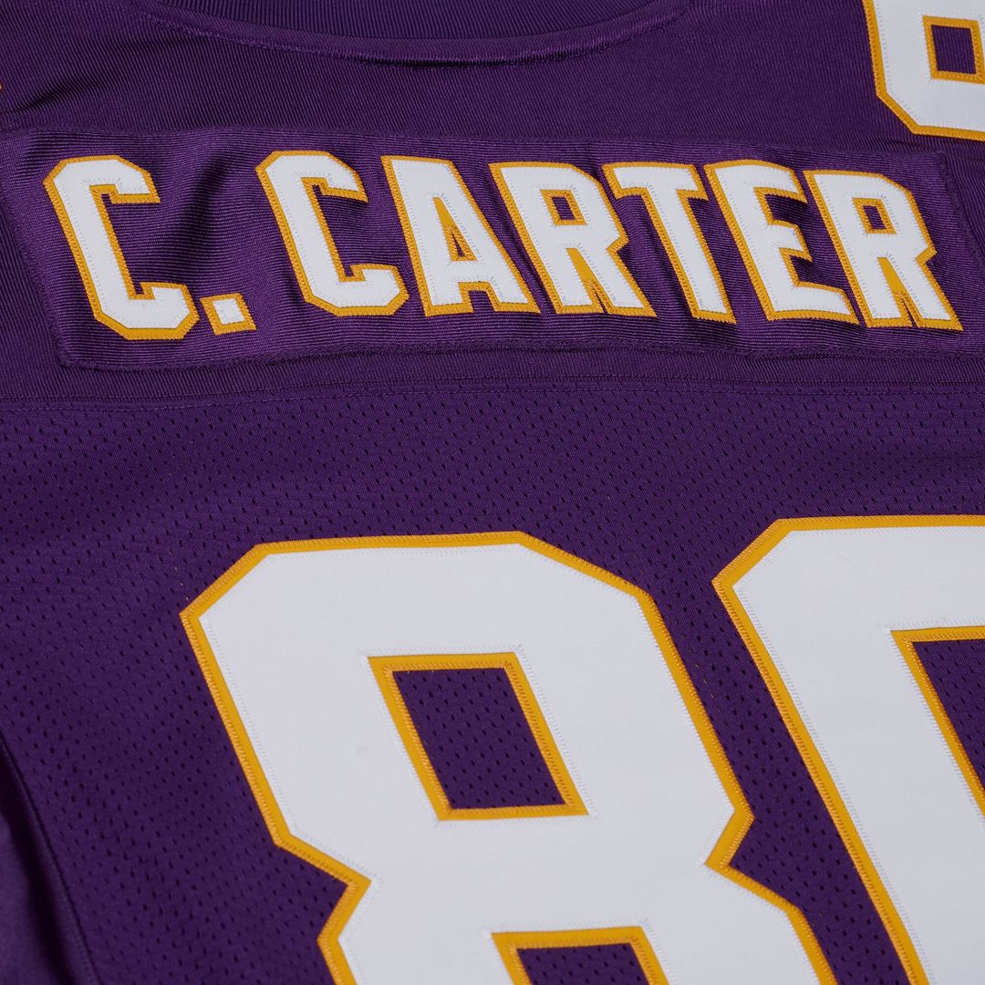 Minnesota Vikings Cris Carter Mitchell & Ness Purple 2001 Authentic Throwback Jersey