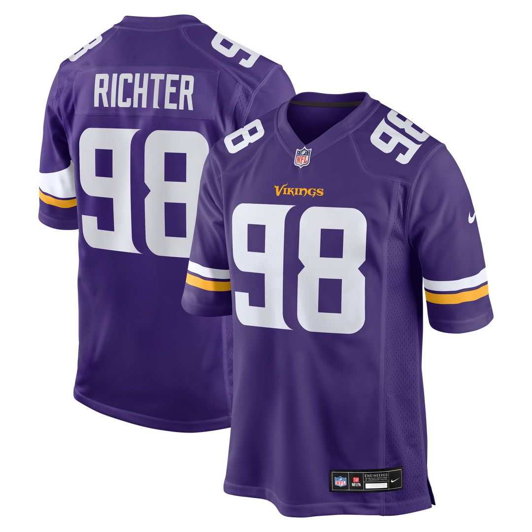 Minnesota Vikings Bo Richter Nike Purple Team Game Jersey