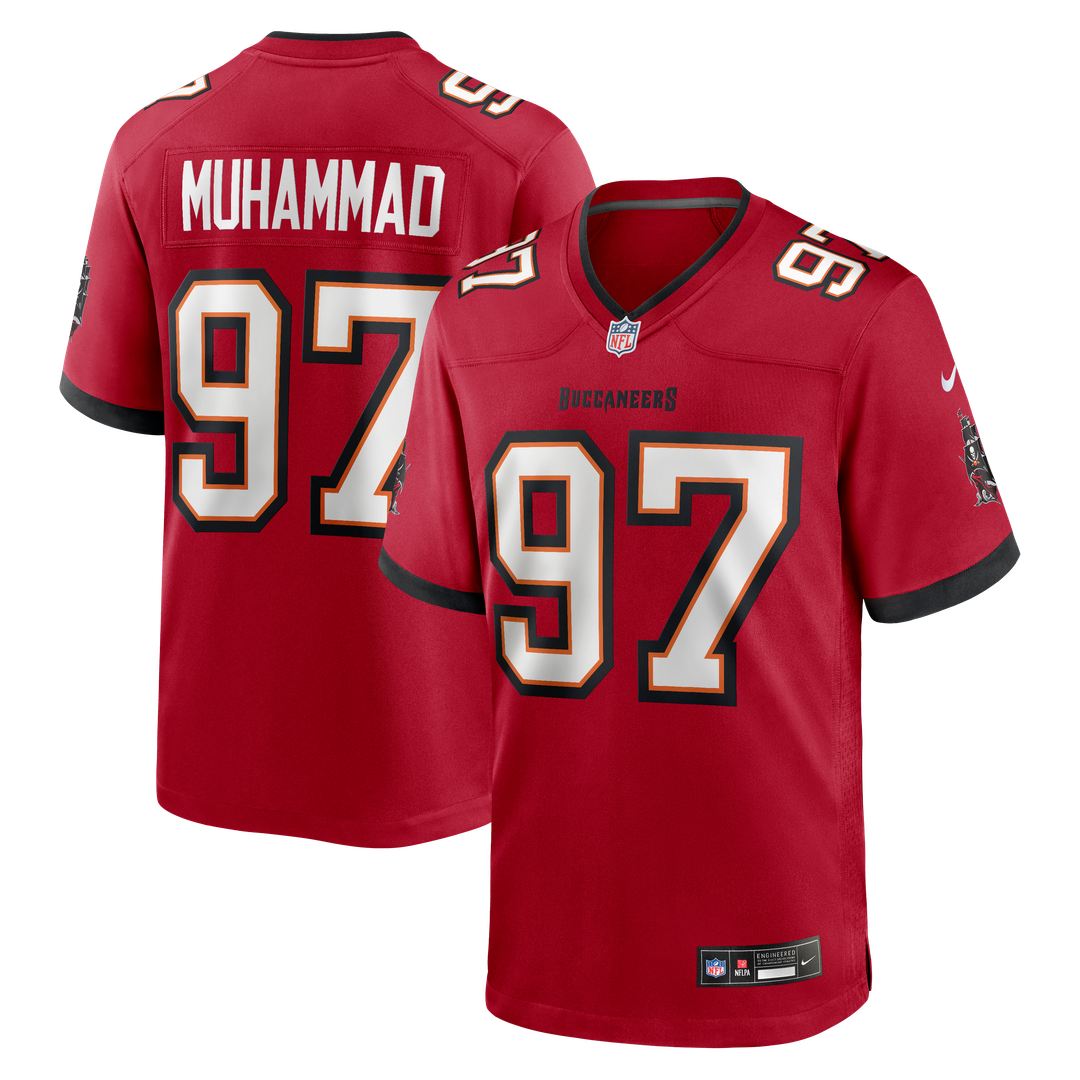 Tampa Bay Buccaneers Al-Quadin Muhammad Nike Red Team Game Jersey